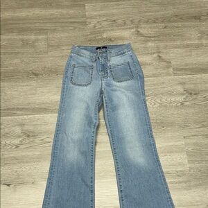 7 For All Mankind Light Blue Wide Leg Jeans